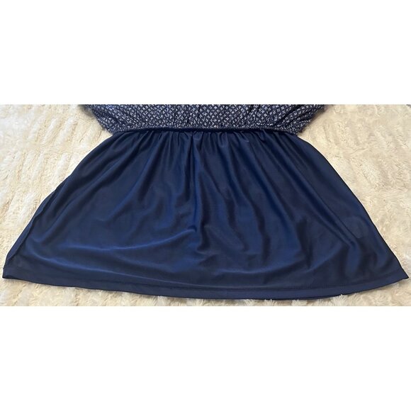 Old Navy Mini Stretch Flare Pull-on Skirt Geometric Print Cotton Junior Size M - Picture 10 of 11